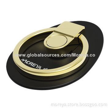 Mobile Phone Accessories/Finger Ring Holder of Zinc Alloy Material with Black/White/Coffee Color